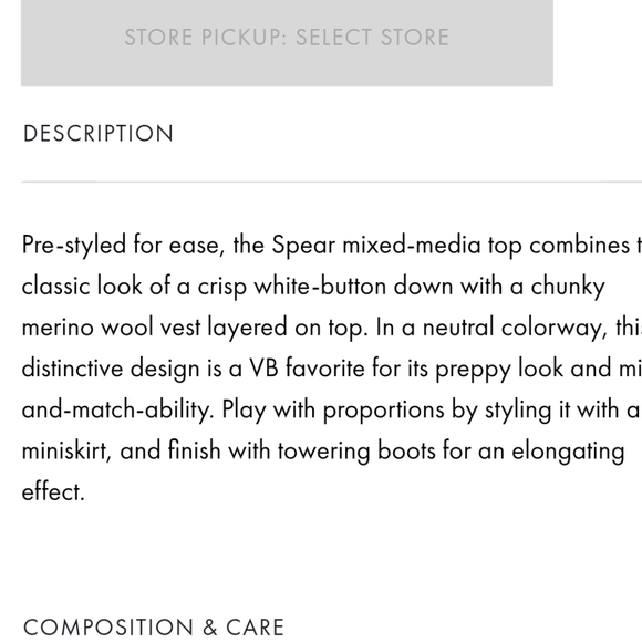 Veronica Beard Spear Mixed-Media  Vest  And Shirt  NWOT - Picture 16 of 16